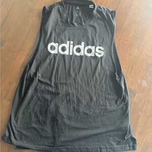 Adidas Black Logo Tank Top